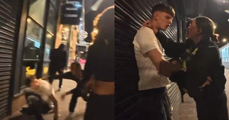 watch:-group-of-african-thugs-in-england-attacks-young-white-man-–-uk-police-rush-in-to-arrest-and-charge-white-victim,-ask-people-not-to-share-footage-of-incident!