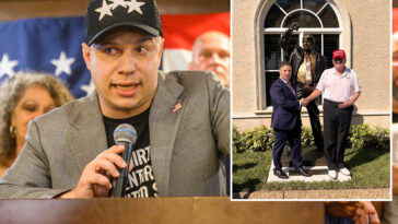 ny-congressional-gop-hopeful-gifted-trump-$250k-bronze-statue-of-his-attempted-assassination-‘defiance’
