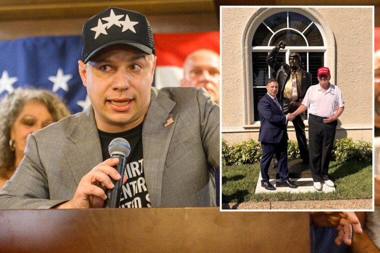 ny-congressional-gop-hopeful-gifted-trump-$250k-bronze-statue-of-his-attempted-assassination-‘defiance’