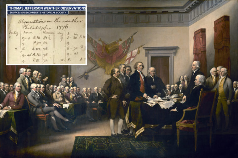 what-were-temperatures-on-4th-of-july,-1776-during-signing-of-declaration-of-independence?