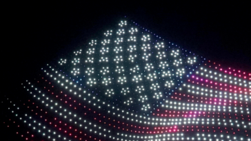 watch:-american-bald-eagle-and-george-washington-light-up-the-sky-in-drone-show-over-texas