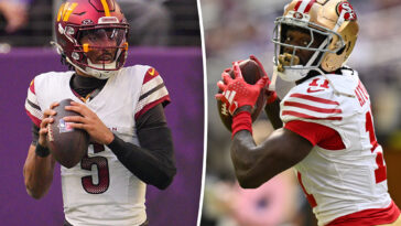 brandon-aiyuk-blasts-jayden-daniels-for-laughing-exchange-with-49ers-fan:-‘turn-your-savage-up’