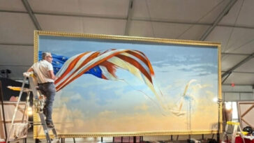exclusive–scott-lobaido-paints-america’s-largest-flag-for-america’s-250th-birthday