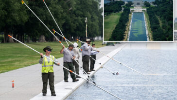 trump-admin-will-use-same-company-to-repair-reflecting-pool’s-damaged-liner,-burgum-says:-‘did-a-fantastic-job’