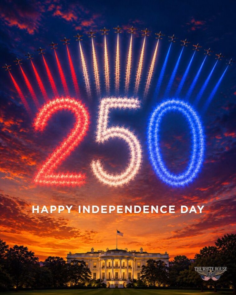trump-marks-america’s-250th-with-patriotic-message-and-warnings-about-the-return-of-communism