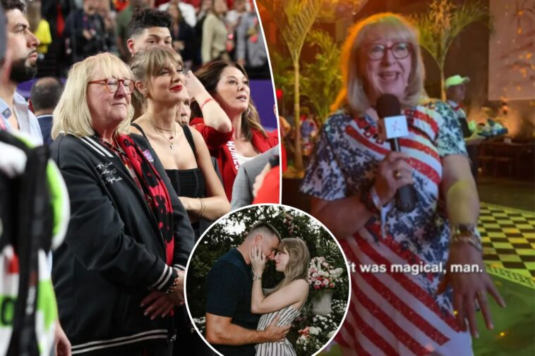 travis-kelce’s-mom-donna-sums-up-taylor-swift-wedding-in-one-word