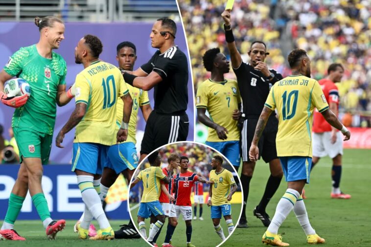 neymar-taunts-norway-goalie-after-scoring-brazil’s-only-goal-in-chippy-end-to-world-cup-career