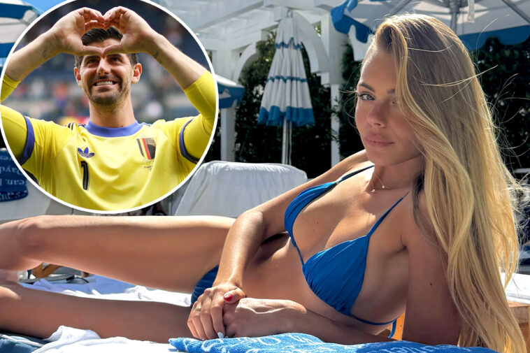 thibaut-courtois’-wife-mishel-stuns-in-usa-colored-bikini-before-belgium-world-cup-game