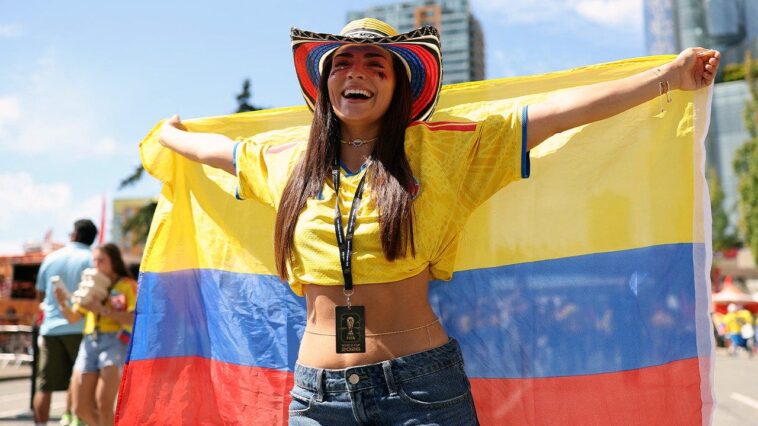 colombia-soccer-fans-invade-vancouver-ahead-of-world-cup-round-of-16-clash-with-switzerland