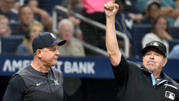 yankees’-aaron-boone,-brad-ausmus-ejected-in-double-play-review-brouhaha