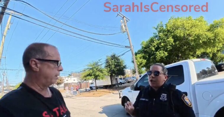 female-cop-in-texas-threatens-to-ticket-veteran-and-christian-street-preacher-for-“offensive-speech”-at-pride-event-—-“if-someone-is-offended-by-your-talking,-then-we-have-a-problem!”