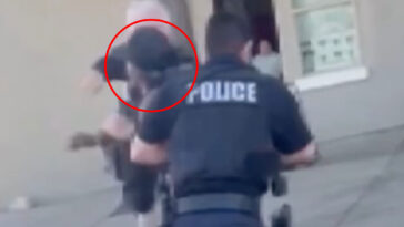 moment-california-cop-beats-down-on-woman-after-she-bites-into-his-shoulder-—-as-he-gets-punished