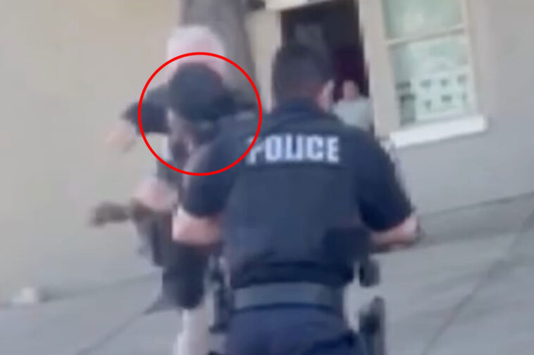 moment-california-cop-beats-down-on-woman-after-she-bites-into-his-shoulder-—-as-he-gets-punished