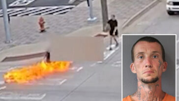 crazed-stranger-hurls molotov-cocktail-at-man-in-wheelchair,-setting-him-ablaze:-video