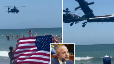 south-carolina-national-guard-suspends-apache-pilots-who-dazzled-beachgoers,-prompting-outrage:-‘should-be-celebrated,-not-sanctioned’ 