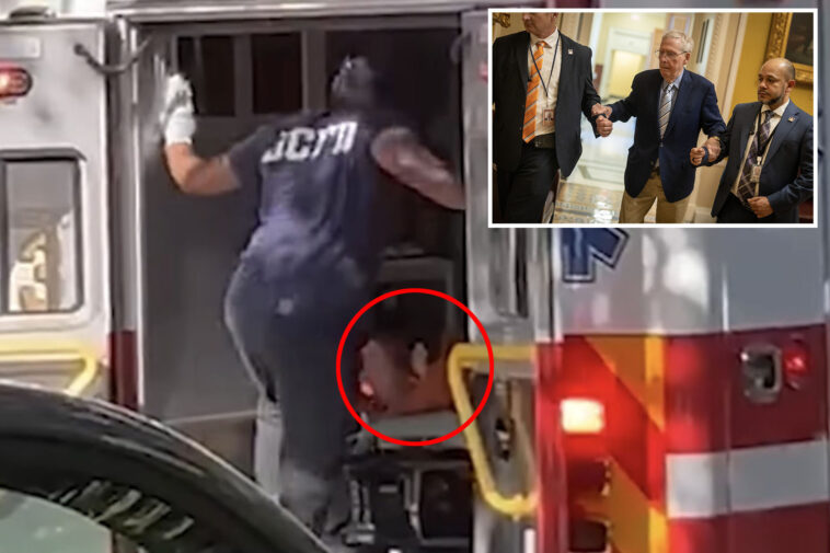 mitch-mcconnell-seen-being-loaded-into-ambulance-after-suffering-apparent-cardiac-arrest,-new-video-shows