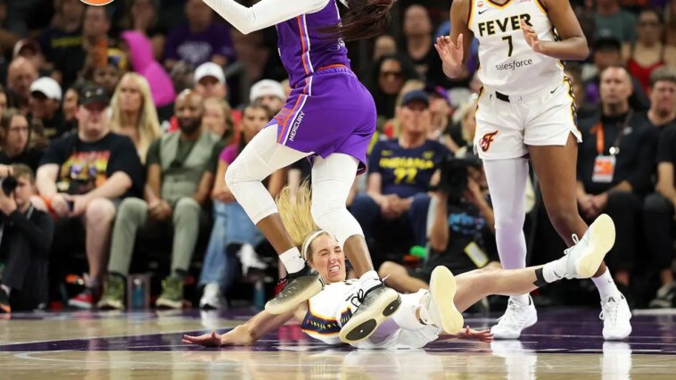 wnba-player-who-battered-caitlin-clark-elbows-another-fever-star-in-the-face,-but-there’s-a-catch
