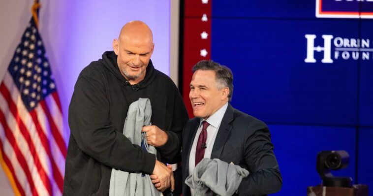 alert:-dem-sen-fetterman-and-gop-sen.-mccormick-launch-joint-fundraising-project,-adding-to-speculation-fetterman-will-switch-parties-soon