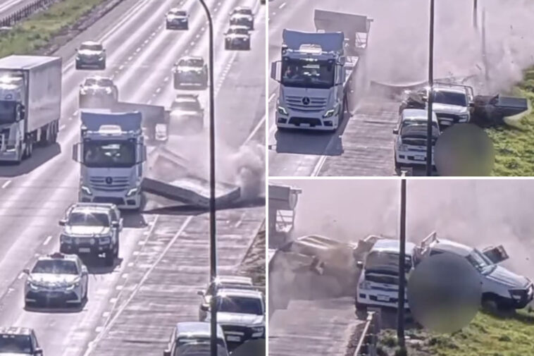 chaotic-video-shows-moment-truck-carrying-concrete-causes-carnage-on-busy-highway