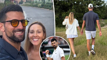 novak-djokovic’s-wife-jelena-shows-wimbledon-semifinal-support-in-white-skirt