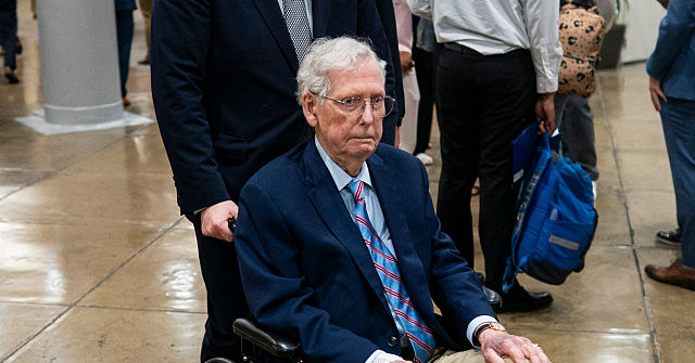 watch:-reportedly-‘unconscious’-mitch-mcconnell-taken-by-ambulance-to-hospital-where-he-remains-under-care