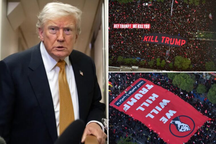 trump-warns-us-military-will-‘destroy-all-areas-of-iran’-in-the-event-he’s-assassinated-by-regime:-‘1,000-missiles-locked-and-loaded’