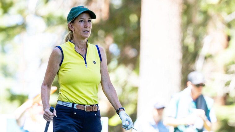 wnba-commissioner-cathy-engelbert-caught-hitting-laughably-bad-golf-shot-after-allegedly-ditching-interview