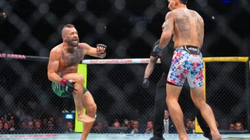 conor-mcgregor-injures-leg-just-seconds-into-fight-in-quick-loss-to-max-holloway-—-and-is-heavily-booed-by-ufc-329-fans