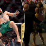 conor-mcgregor-bolts-out-of-arena-barefoot-after-brutal-knee-injury-at-ufc-329