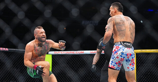 video:-conor-mcgregor-suffers-freak-leg-injury-mere-seconds-into-ufc-fight