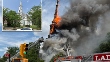 investigators-probing-possible-arson-in-blaze-that-tore-through-landmarked,-173-year-old-nyc-church