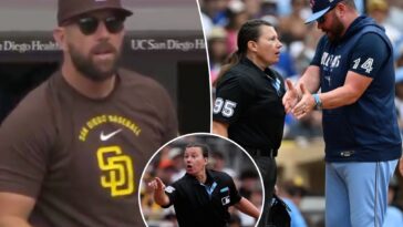 padres-and-blue-jays-each-get-mad-at-umpire-jen-pawol-in-bizarre-sequence