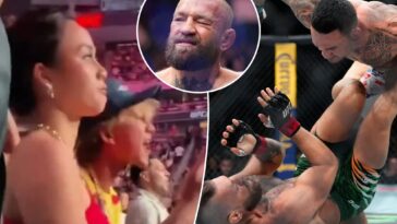 video-emerges-of-max-holloway’s-wife,-son-taunting-conor-mcgregor-after-injury
