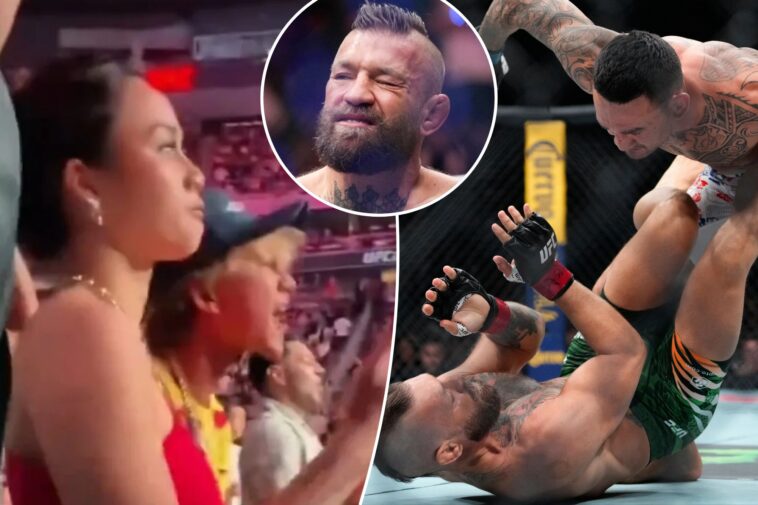 video-emerges-of-max-holloway’s-wife,-son-taunting-conor-mcgregor-after-injury