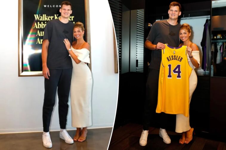 miss-america-abbie-stockard-steals-show-at-fiance-walker-kessler’s-lakers-arrival