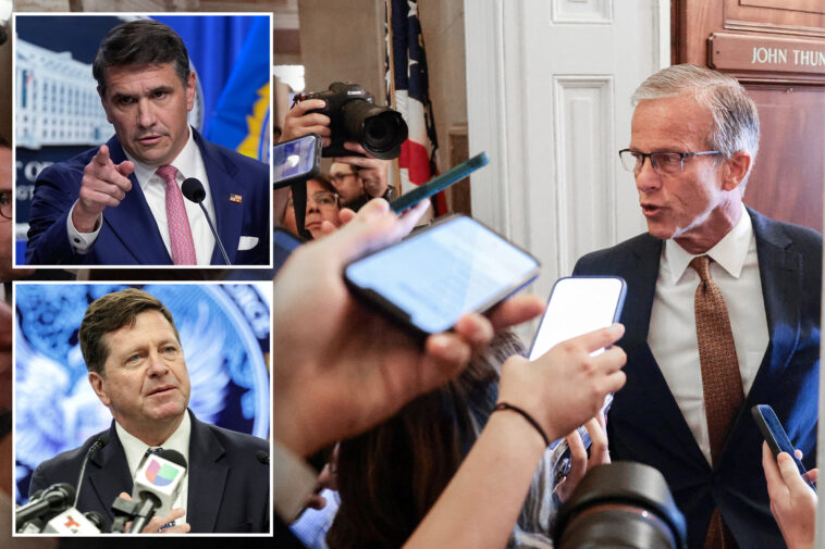 thune-predicts-todd-blanche-and-jay clayton-are-‘in-pretty-good-shape’-ahead-of-fiery-confirmation-hearings