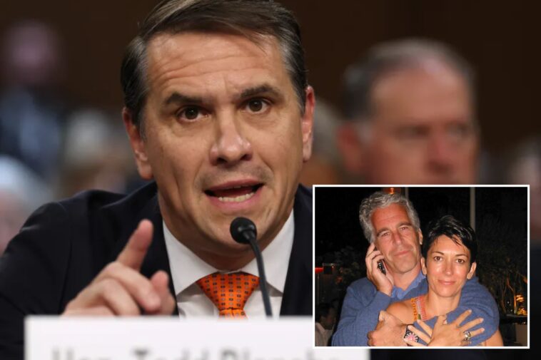 doj-has-no-evidence-that-epstein-trafficked-victims-to-other-men,-acting-ag-todd-blanche-says