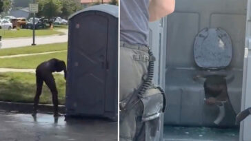 firefighters-rescue-man-from-s–tty-situation-after-he-gets-trapped-in-porta-potty-in-kansas-city