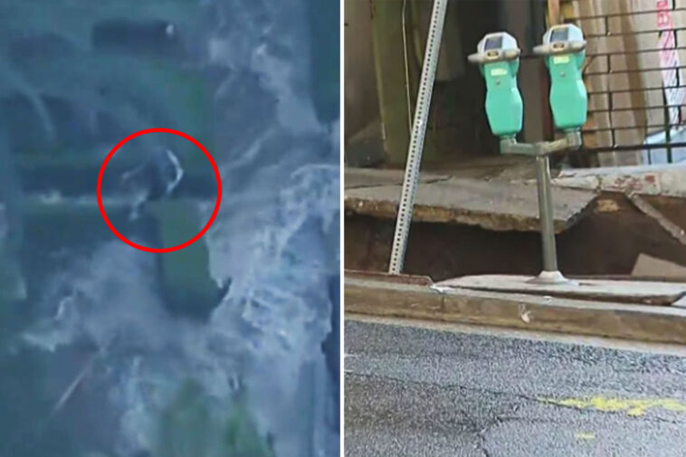 terrifying-moment-woman-swept-away-by-powerful-water-torrent-—-as-two-men-plunge-into-sinkhole-in-west-hollywood