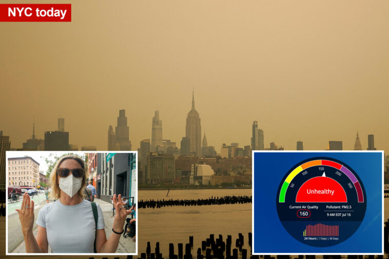 nyc-air-quality-reaches-unhealthy-‘level-red’-—-after-out-of-control-canadian-wildfires-contaminate-us-airspace