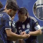 the-moment-lionel-messi-discovered-england-goalie’s-cheat-sheet-taped-to-water-bottle-after-stunning-world-cup-finish
