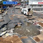 see-it:-century-old-pipe-bursts,-sending-a-river-through-one-of-la.’s-most-leftist-enclaves