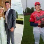 andy-pettitte’s-son-luke-celebrates-yankees-signing-with-fiancee
