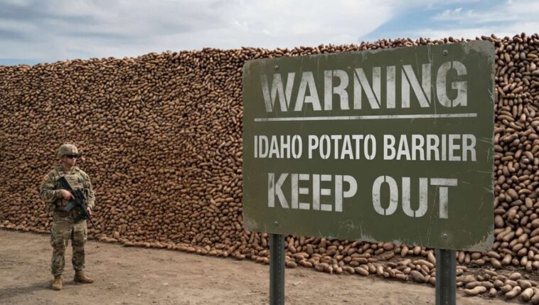 idaho-builds-border-wall-out-of-potatoes-to-keep-out-californians