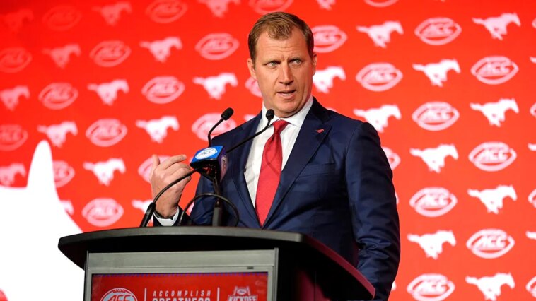 smu-head-coach-rhett-lashlee-pours-gasoline-on-fire,-disparages-sun-belt’s-claim-to-cfp-berth
