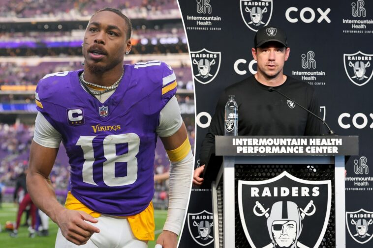 justin-jefferson-trade-to-raiders,-klint-kubiak-reunion-voiced-by-insider