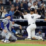trent-grisham-gets-thrown-out-at-plate-as-familiar-yankees-dodgers-story-unfolds-again