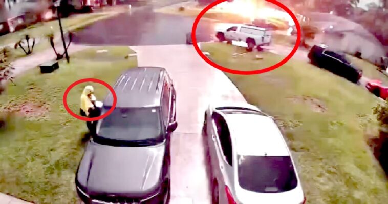 insane-video:-footage-shows-florida-woman-narrowly-escaping-as-massive-lightning-strikes-just-behind-her