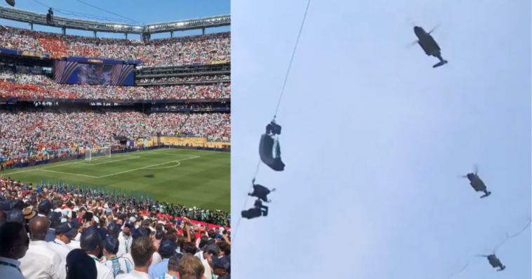 watch:-trump-does-marine-one-flyover-before-attending-fifa-final-match-in-new-jersey