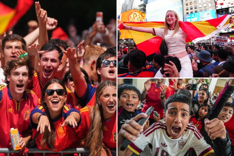 jubilant-spain-fans-flock-to-nyc-landmarks-to-celebrate-world-cup-win-among-dejected-argentinians